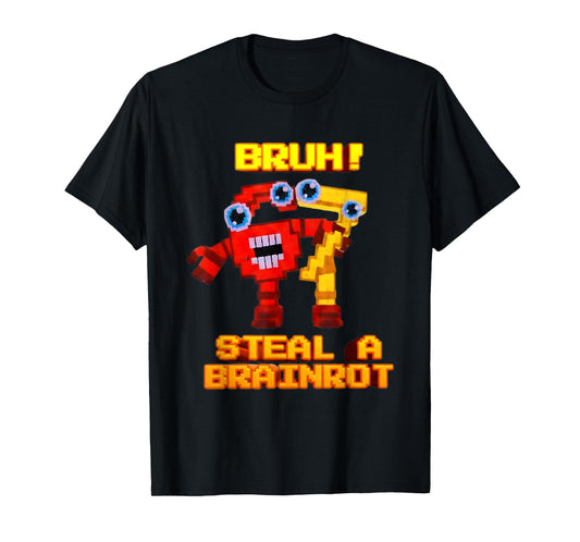 67 Six Seven 6-7 - Funny Steal Brainrot Kids Gaming Meme T-Shirt