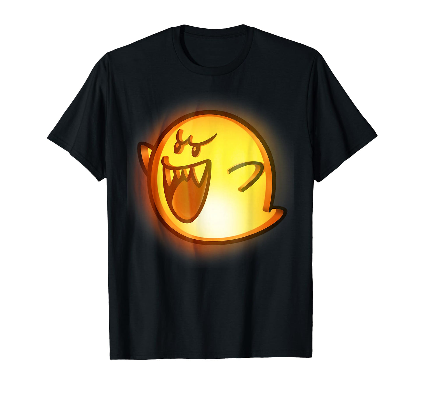 Nintendo Super Mario Boo Halloween Pumpkin Graphic T-Shirt T-Shirt