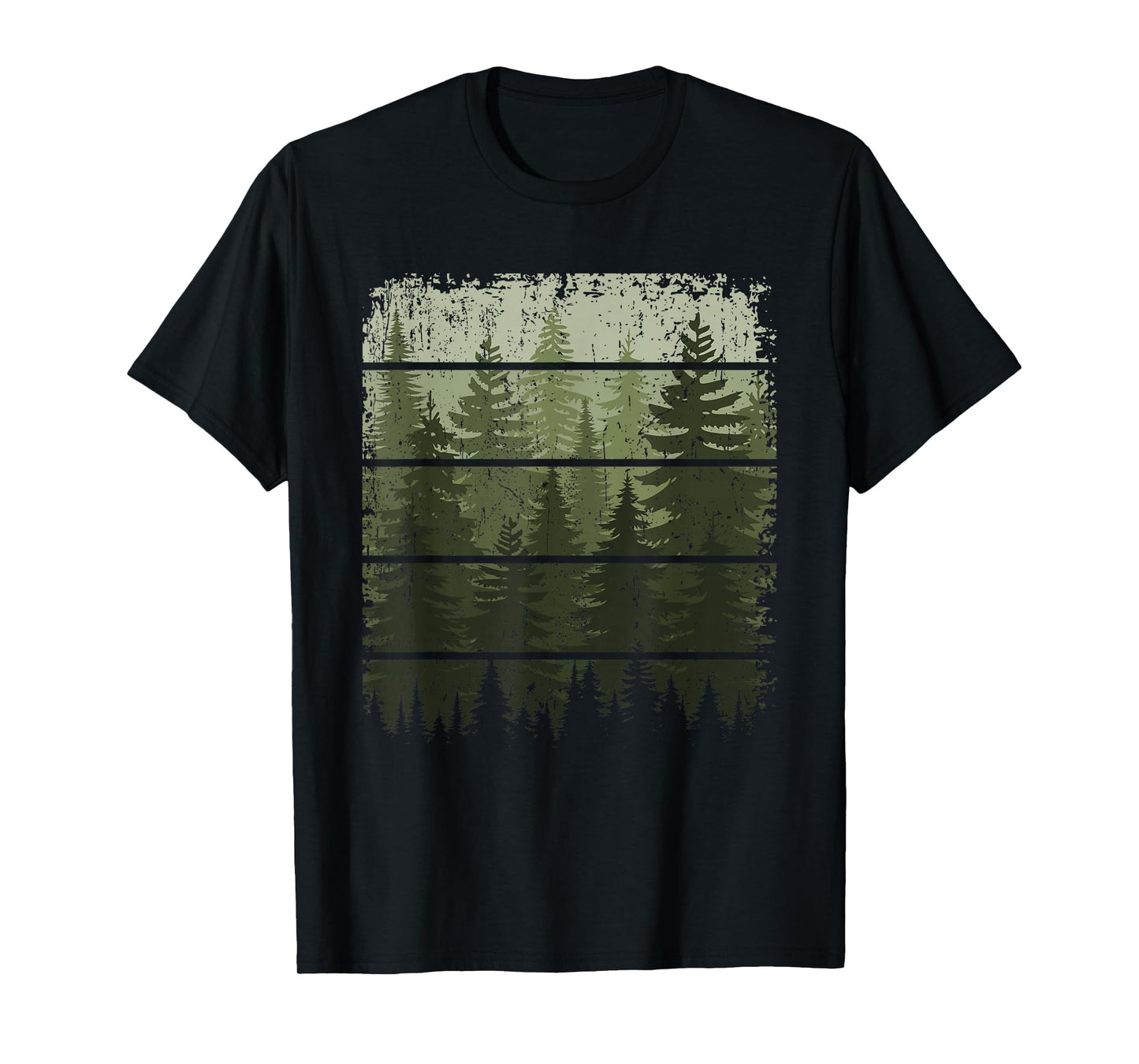 Trees Wildlife Nature Vintage Forest T-Shirt