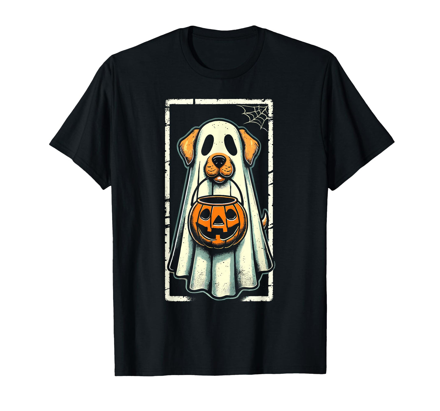 Cute Dog Men Women Kids Boys Girls Halloween Funny Ghost T-Shirt