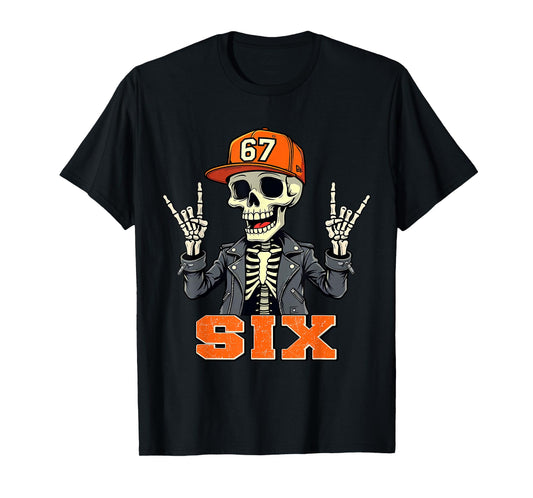 67ENDY Skeleton – 67 Six Seven Halloween 6 T-Shirt