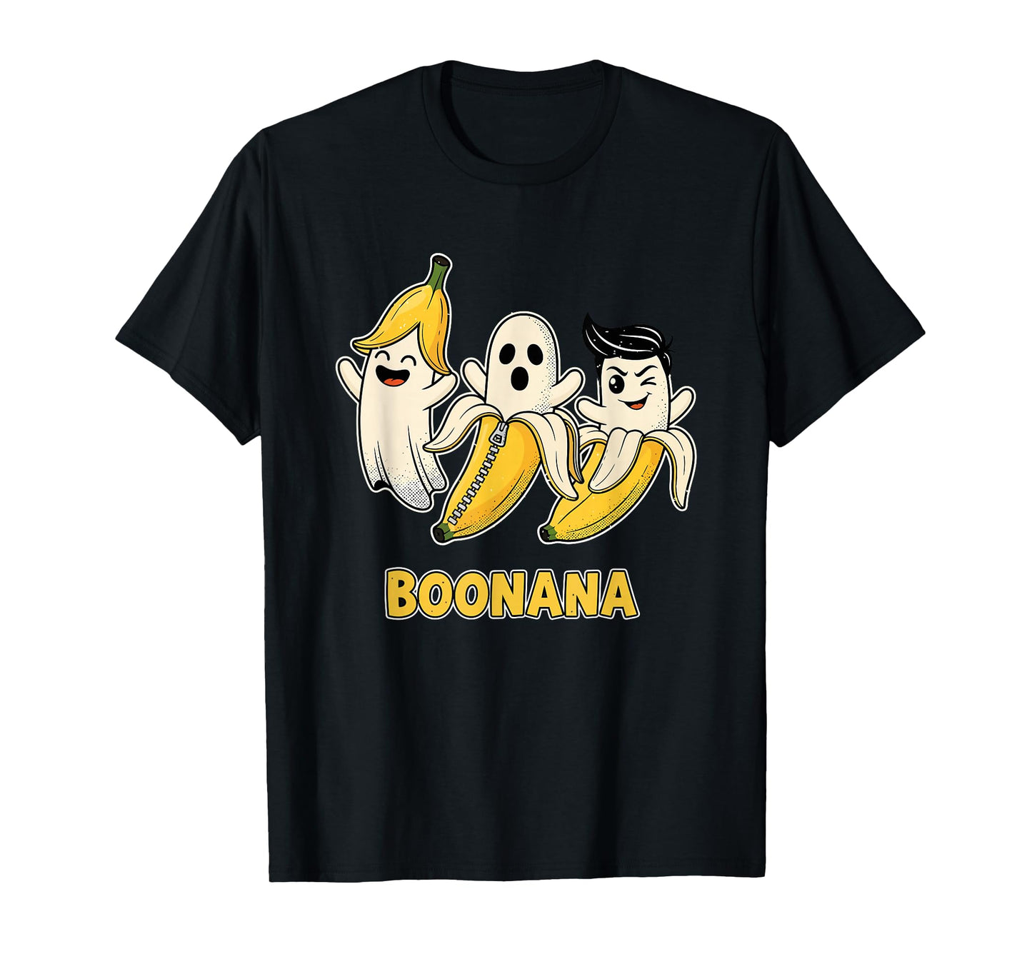 Funny Boonana Ghost Banana Group Halloween Costume T-Shirt