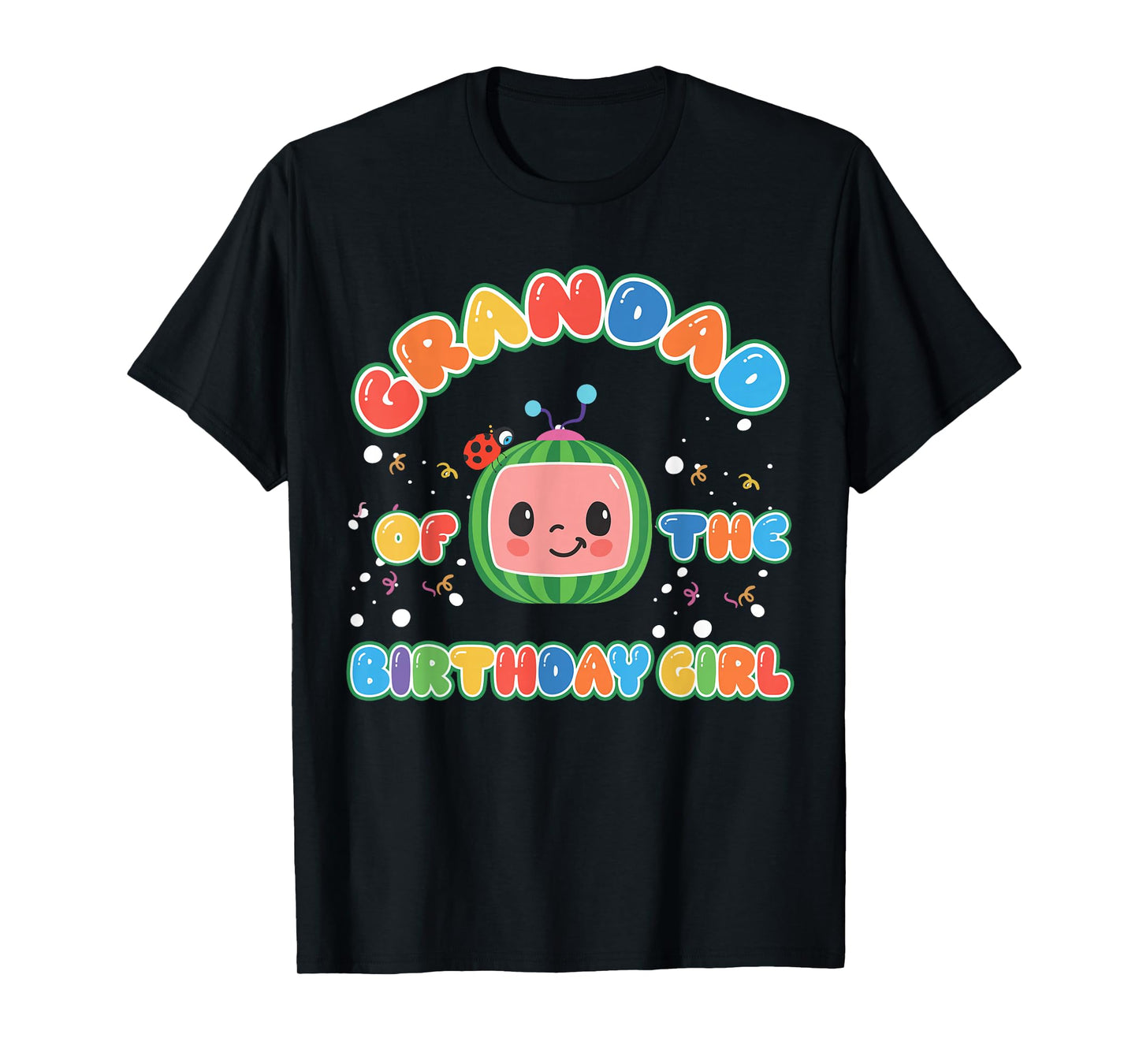 Grandad Of The Birthday Girl Melon Family Matching Funny T-Shirt