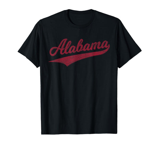 ALABAMA VARSITY SCRIPT CLASSIC SPORTS JERSEY STYLE T-Shirt