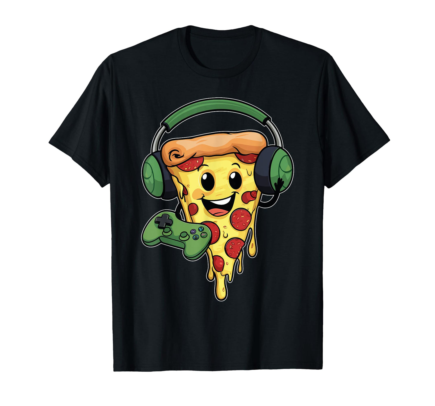 Gamer Pizza Video Gaming Funny Video Gamer Pizza Lovers T-Shirt