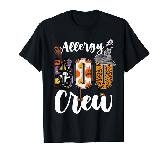 Allergy Boo Crew Halloween Matching Allergist T-Shirt