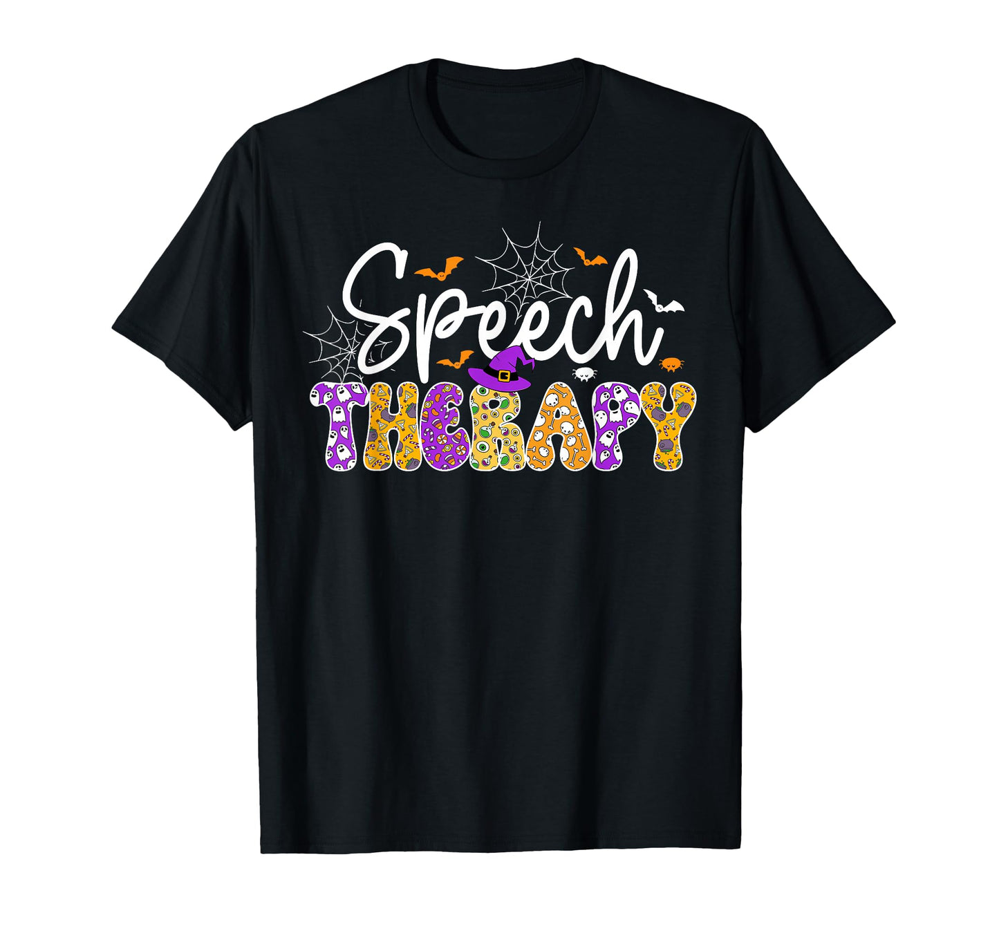 Halloween Speech Therapy Spooky Ghost SLP Therapist T-Shirt