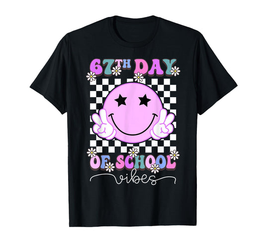 67th Day of School Vibes Funny Six Seven 67 Meme Slang T-Shirt