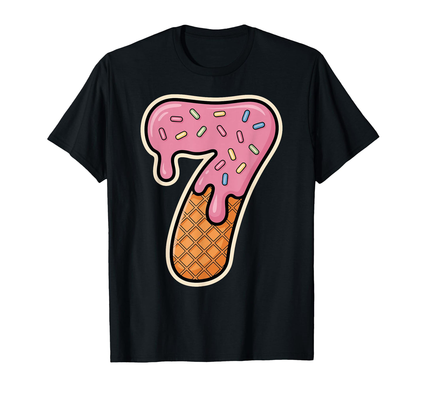 67 Halloween Costume Duo Matching Number 6 and 7 Ice Cream T-Shirt