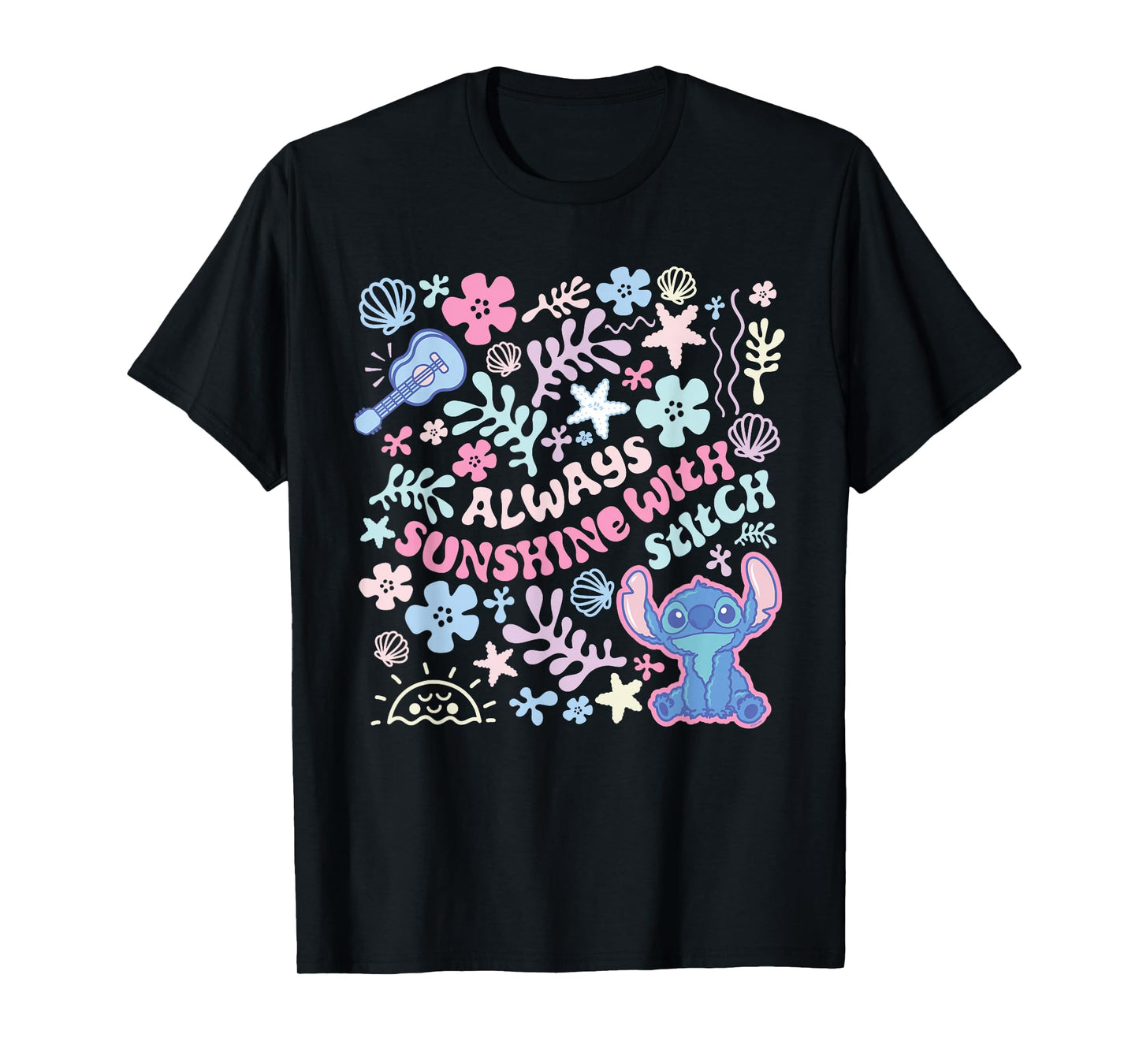 Disney Stitch Fluffy Vibes "Always Sunshine with Stitch" T-Shirt