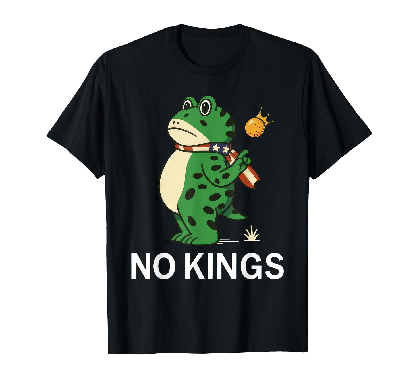 Frog No Kings Shirt Men Women No Kings in America T-Shirt