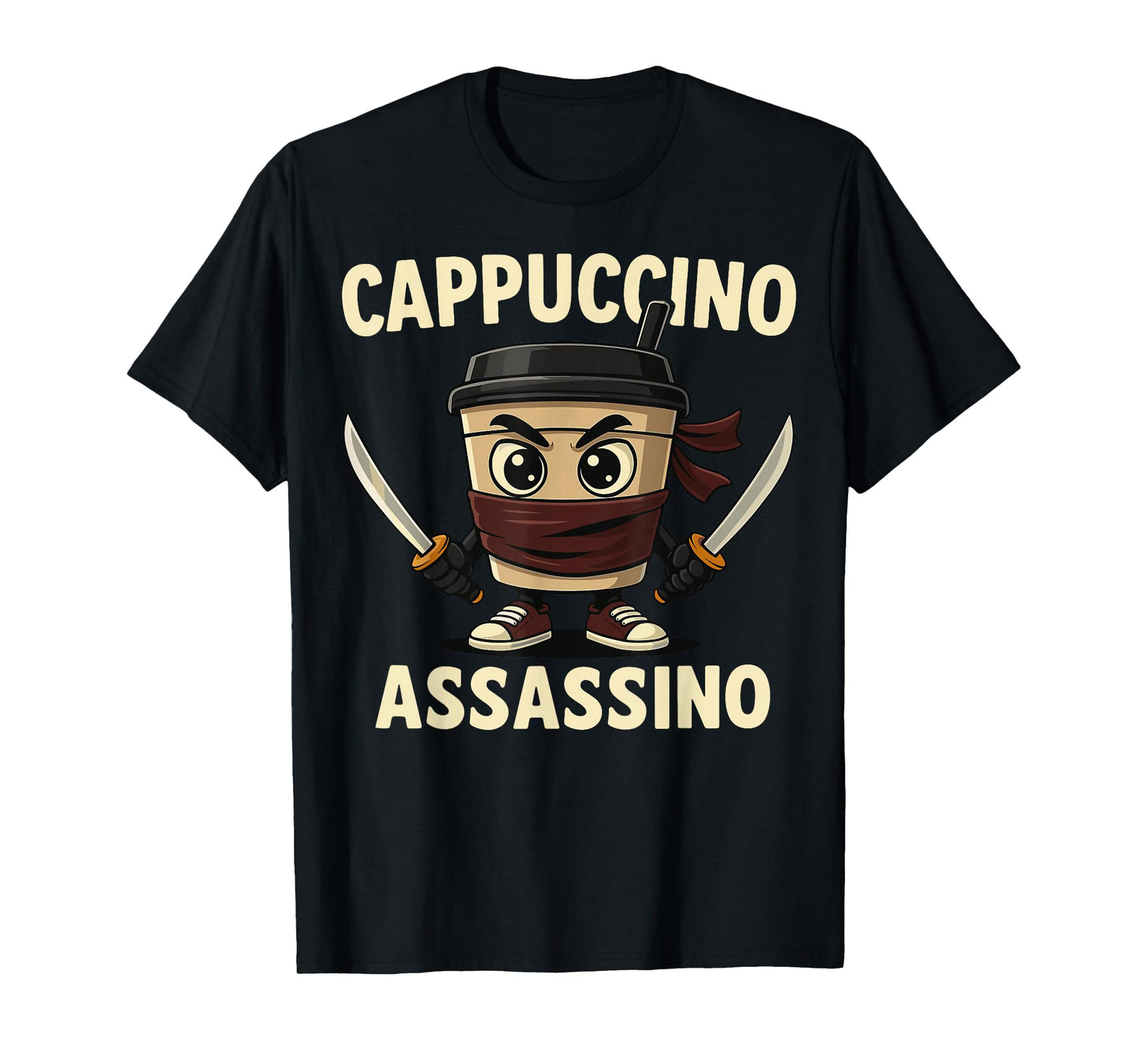 Kids Meme Italian Brainrot Cappuccino Assassino T-Shirt