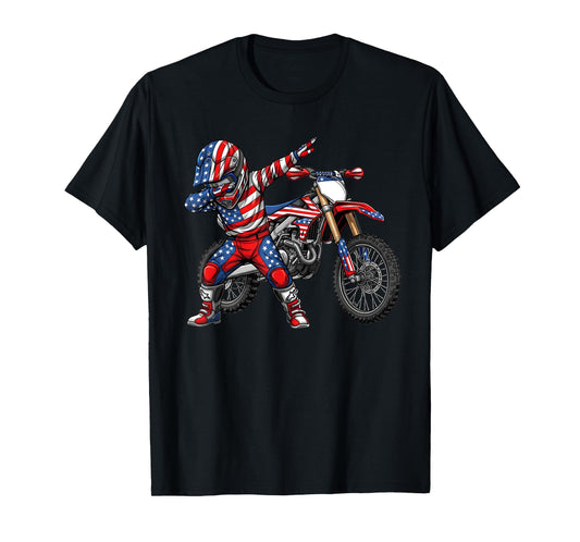 Dirt Bike Art Rider Motocross Motorcycle Dirtbike Boys T-Shirt