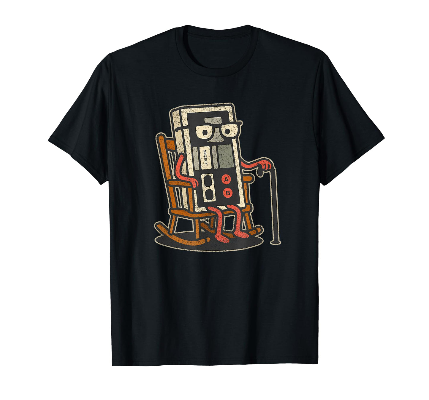 Funny Vintage Old Gamer Retro Video Game Old Gamer T-Shirt