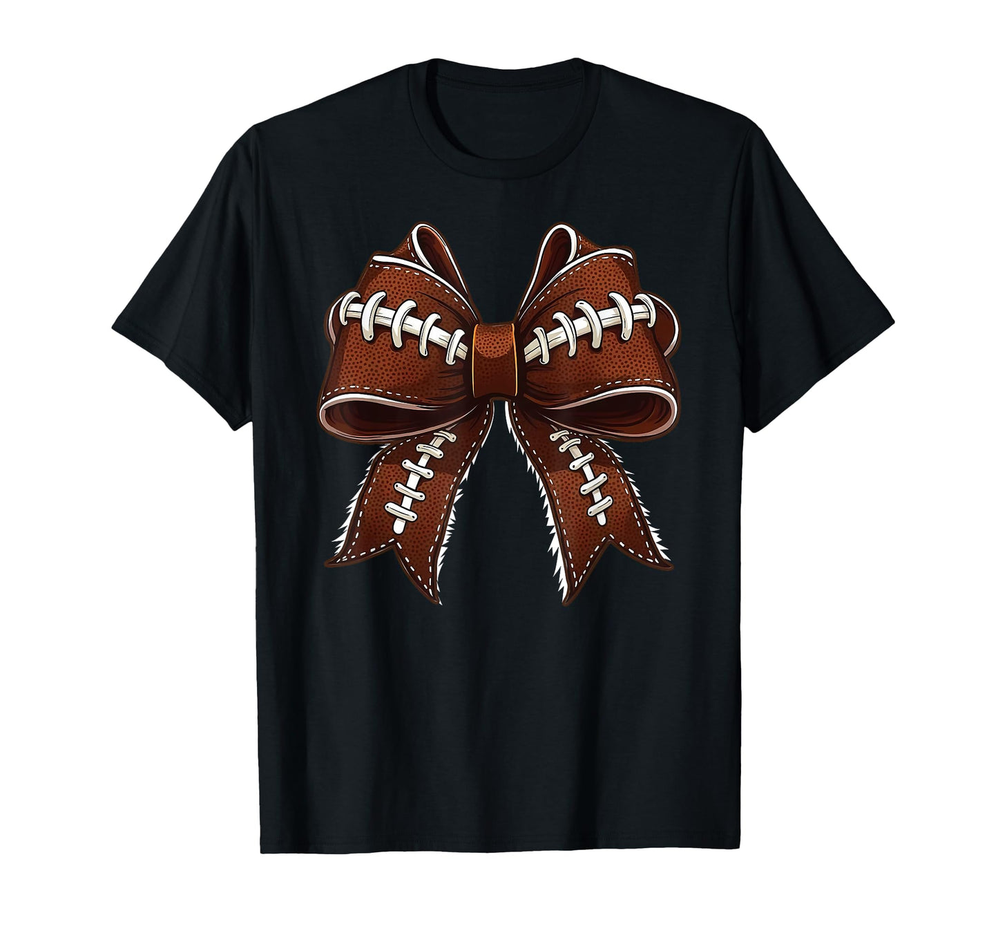 Football Coquette Bow Touchdown Season Game Day T-Shirt