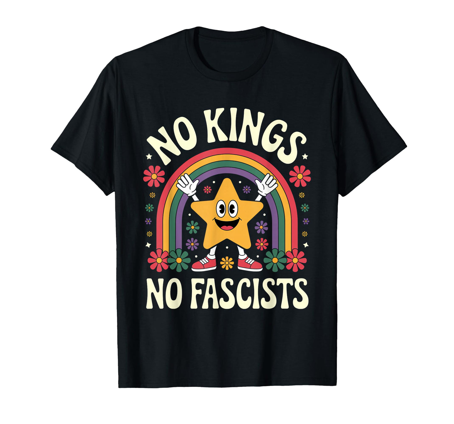 No Kings No Fascists T Shirt T-Shirt