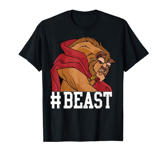 Disney Beauty and the Beast #BEAST Big Face Portrait T-Shirt