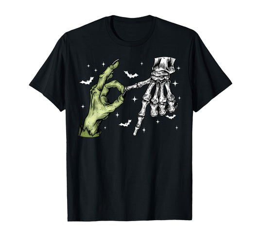 67 Meme Skeleton Zombie Hand 6 7 Halloween Six Seven Funny T-Shirt