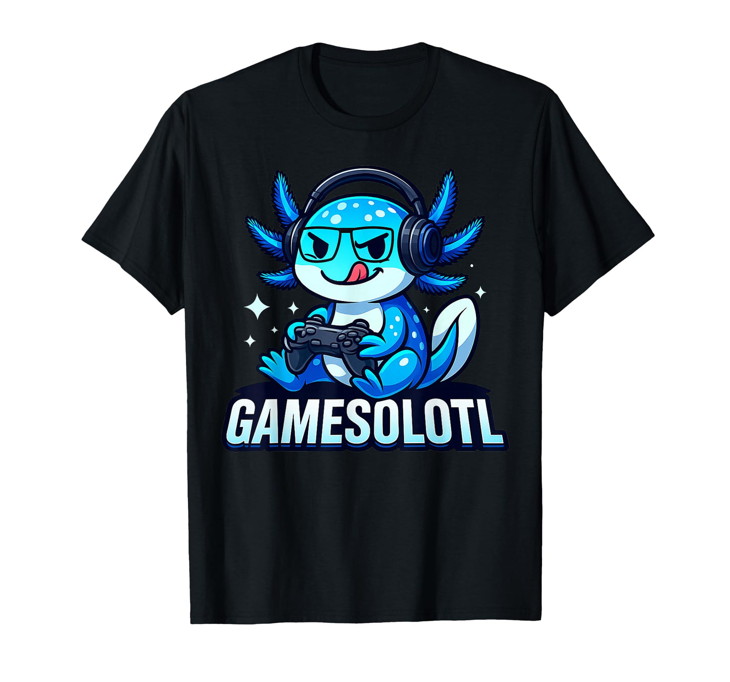 Gamesolotl Axolotl Fish Gamer Gaming Anime Video Game T-Shirt