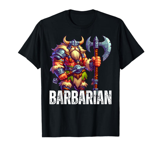 Dwarf Barbarian Fantasy Tabletop RPG Roleplaying Gamer T-Shirt