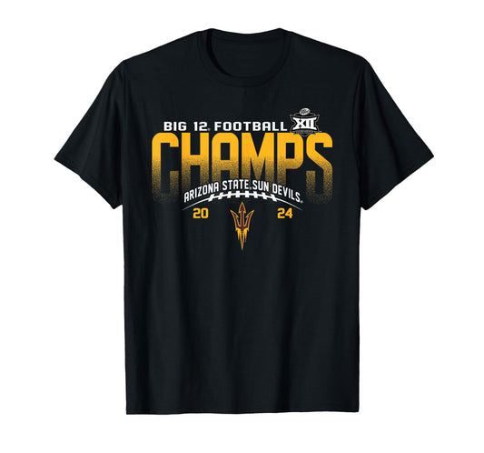 Arizona State Sun Devils Big 12 Champs 2024 Football Icon T-Shirt
