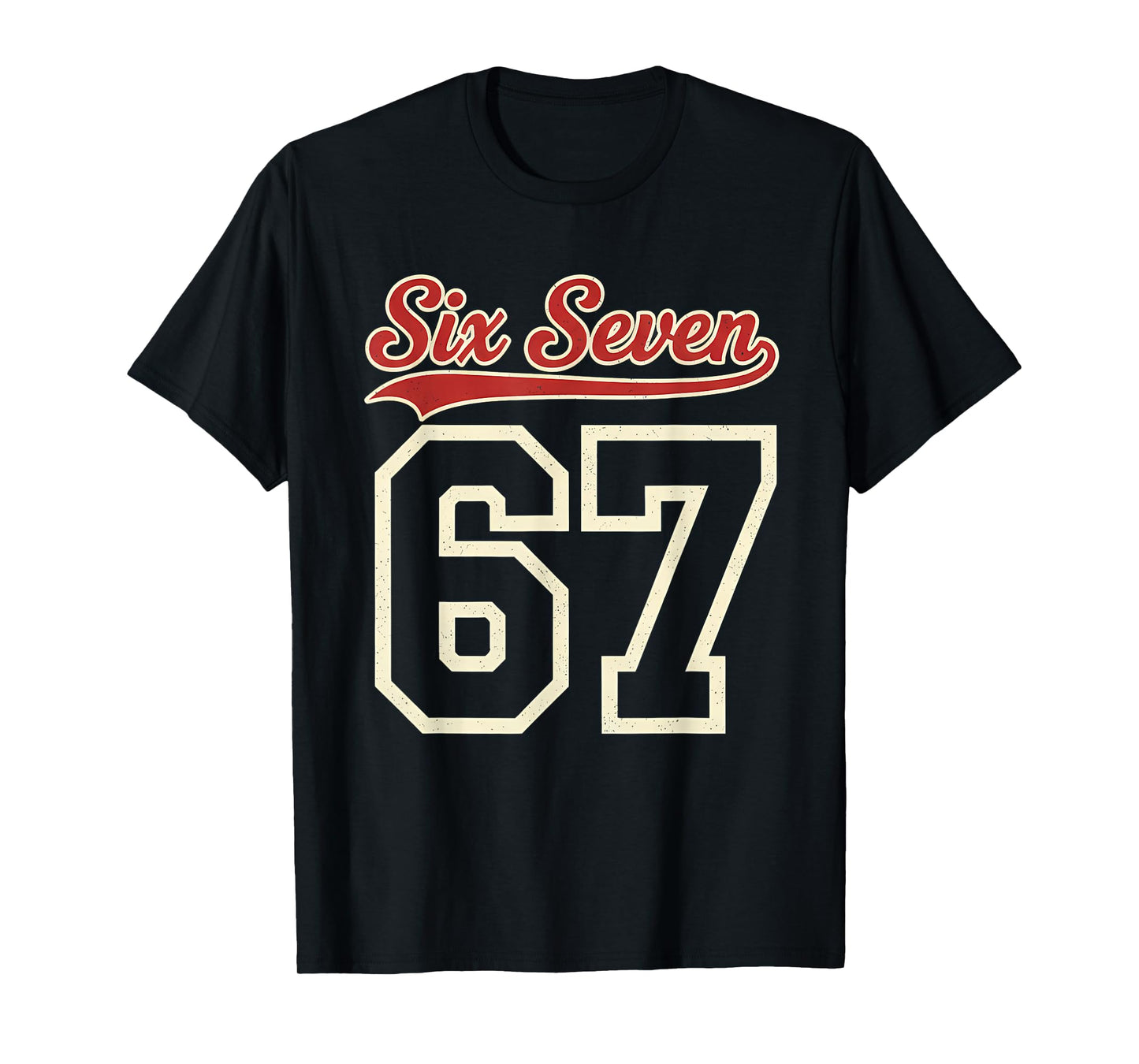 Number 67 Numbered Six Seven Baseball Jersey Style Team 67 T-Shirt