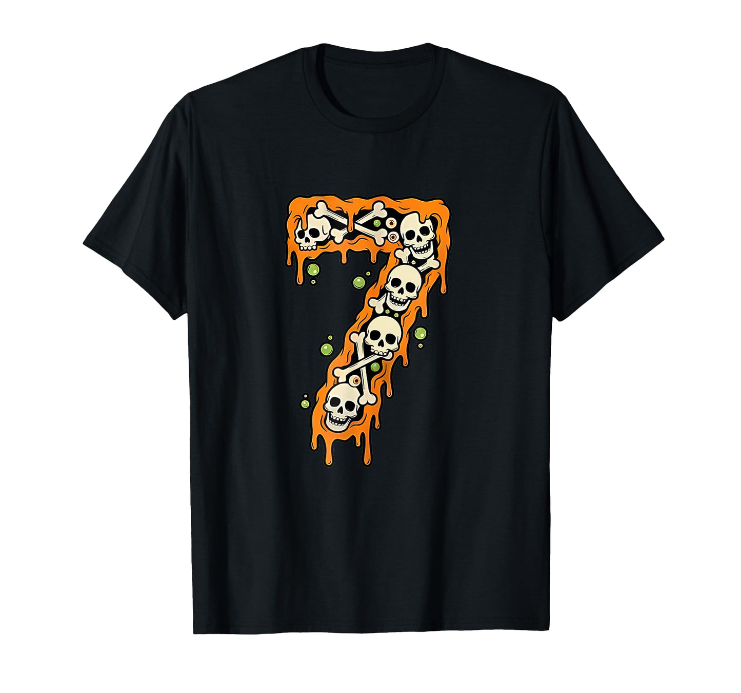 Number 7 Six Seven 6 7 Meme Funny Design Couples Halloween T-Shirt