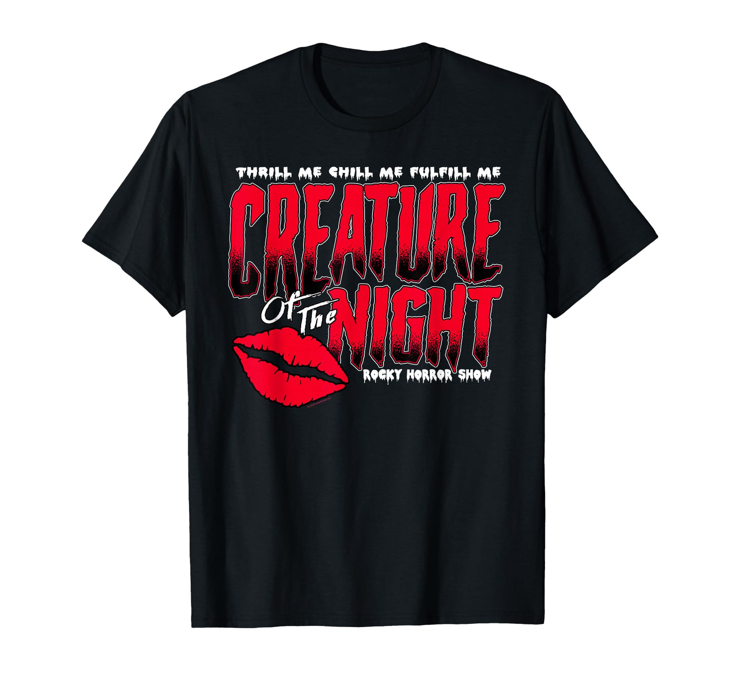 The Rocky Horror Show Creature of The Night Lips Musical T-Shirt