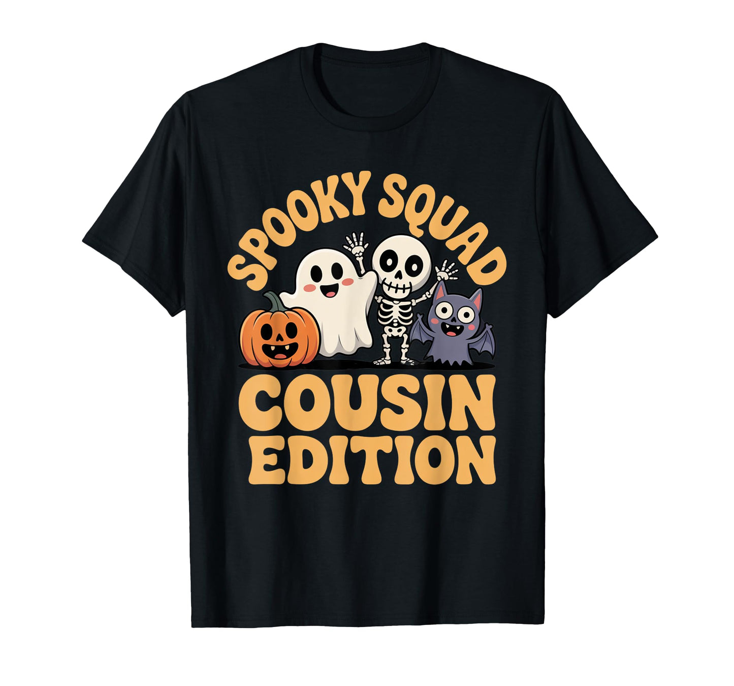 Spooky Squad Cousin Crew Cute Halloween Matching Outfit Kids T-Shirt