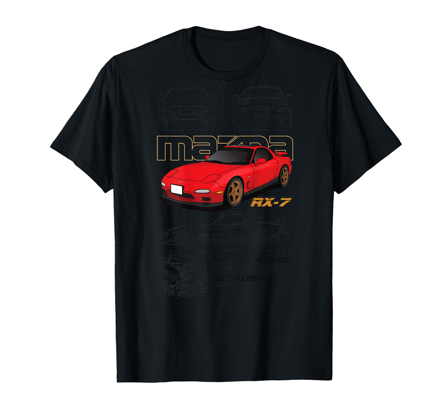 Mazda RX-7 Sketch board T-Shirt