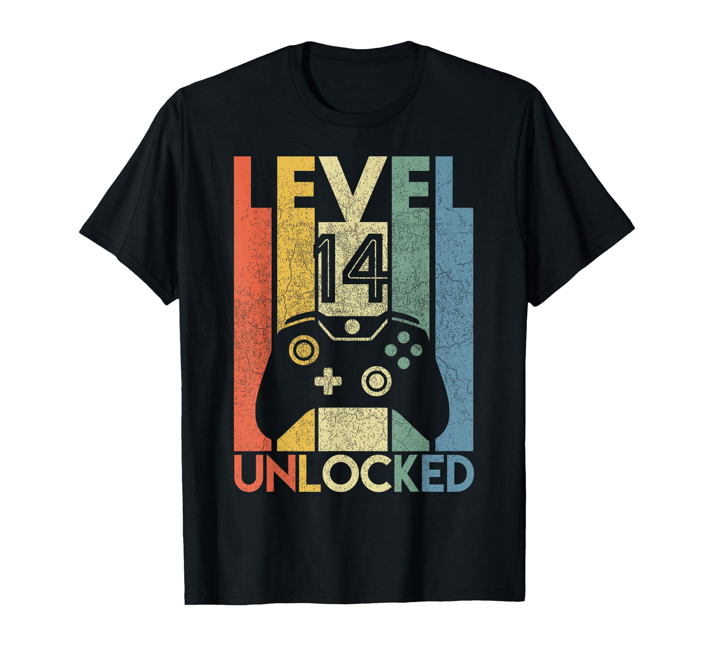 Level 14 Unlocked Shirt Funny Video Gamer 14th Birthday Gift T-Shirt