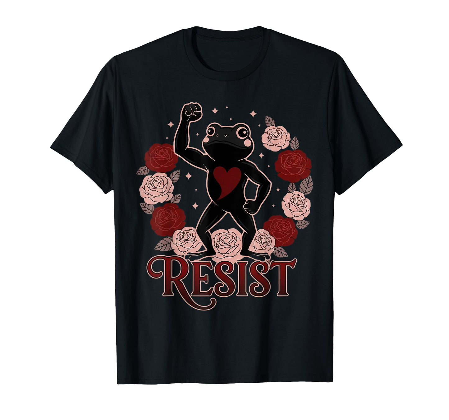 Portland Frog Protest Shirt Flower Portland Frog Protest T-Shirt
