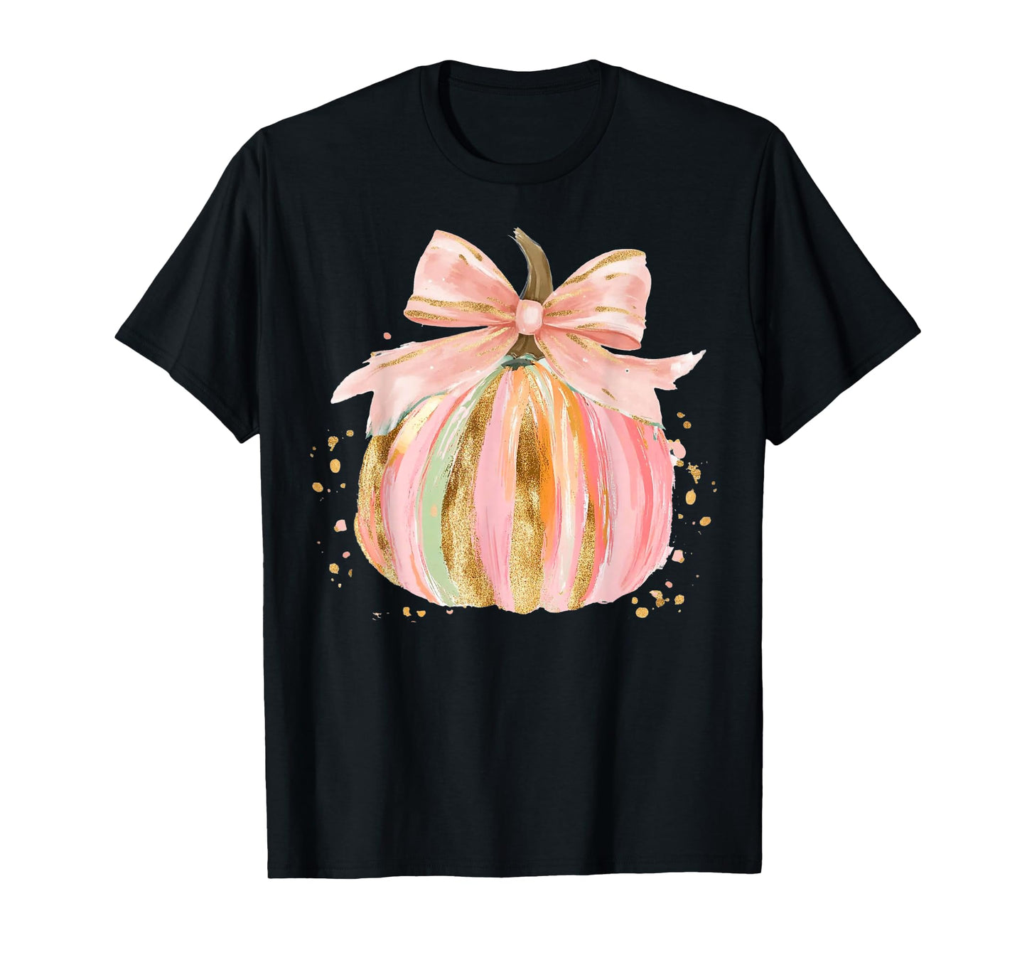 Brushstroke Pumpkin Fall Vibes Coquete Pumpkin Fall Autumn T-Shirt
