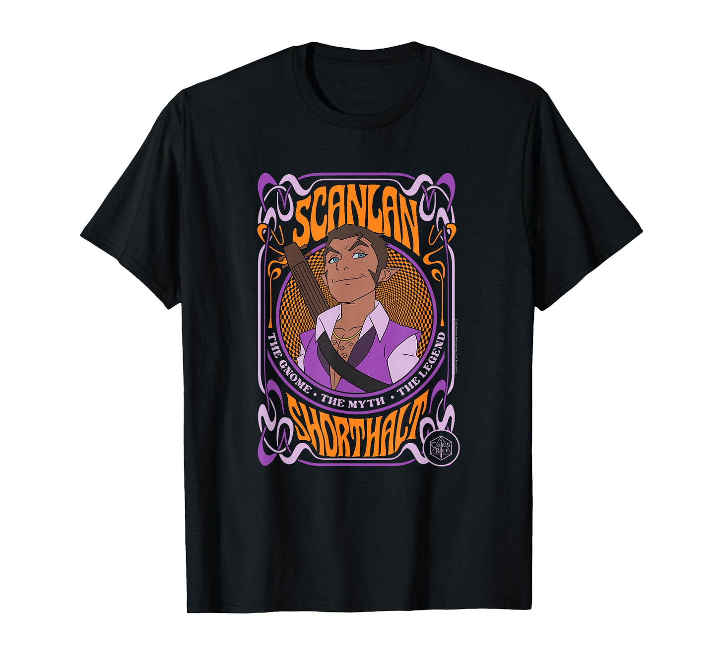 The Legend of Vox Machina Scanlan Psychedelic Frame T-Shirt
