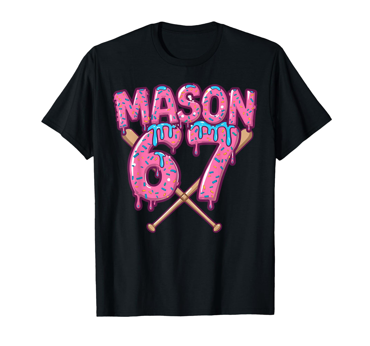 Six Seven Ice Cream Drip Sport 67 Fun Mason Meme T-Shirt