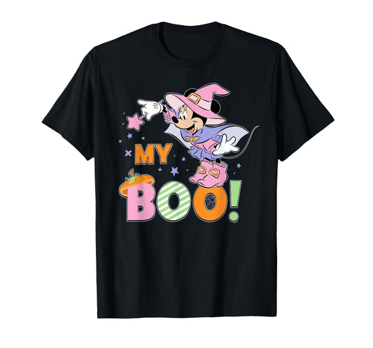 Disney Minnie Mouse My Boo! Cute Halloween Matching Couples T-Shirt