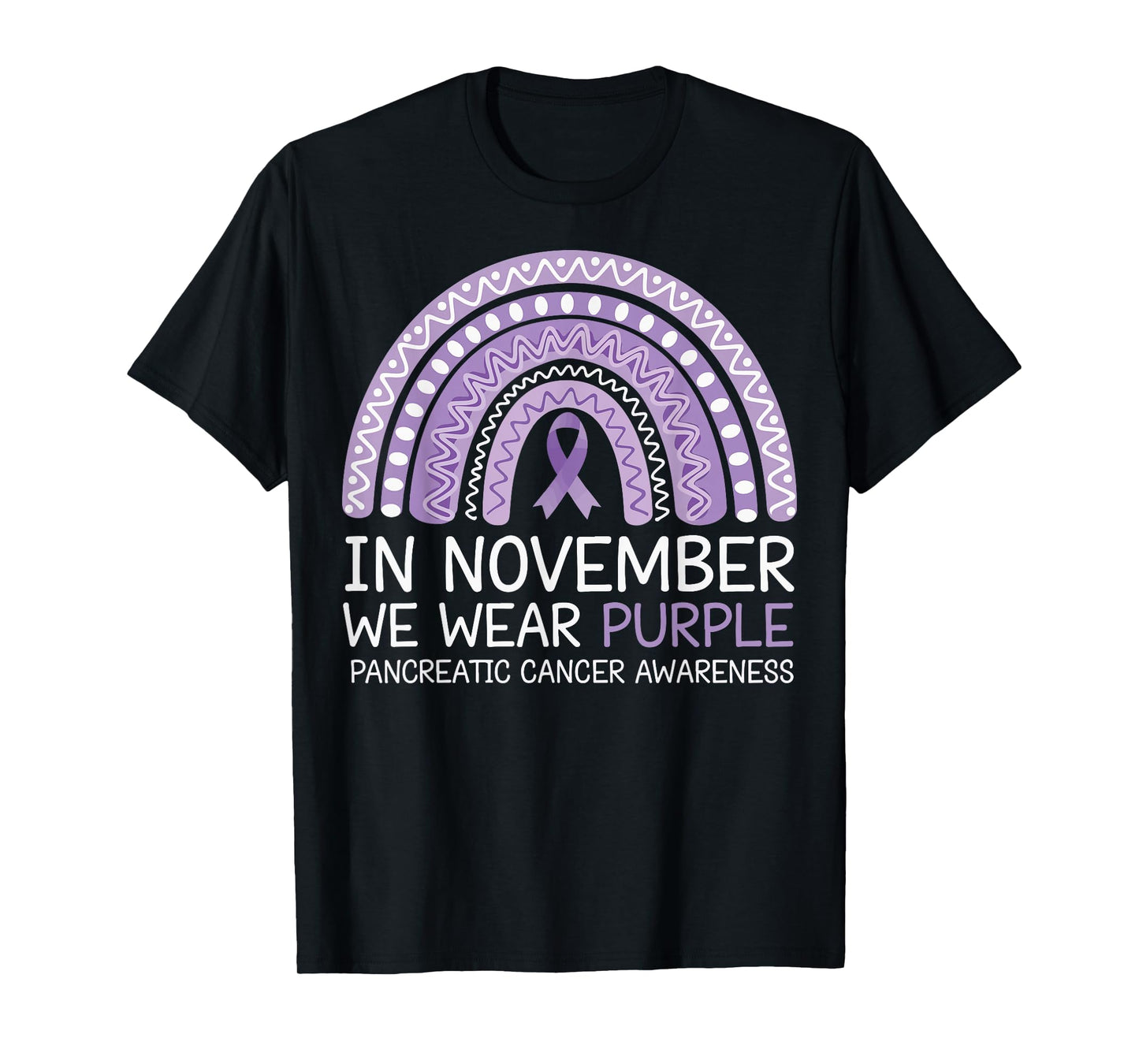 In November We Wear Purple Pancreatic Cancer Awareness T-Shirt