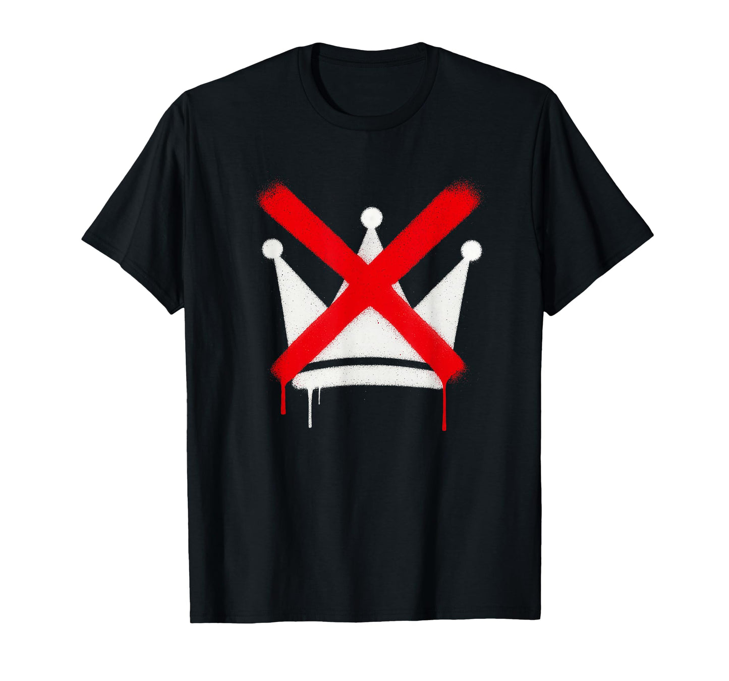 No Kings Streetwear Grunge Crown X Urban Freedom T-Shirt