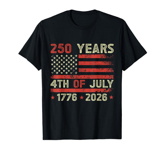 250th Anniversary 4th of July 2026 USA 250th Anniversary T-Shirt