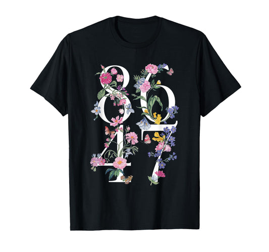 86 47 Floral Boho Style Shirt 86 47 Floral Style Women Girl T-Shirt