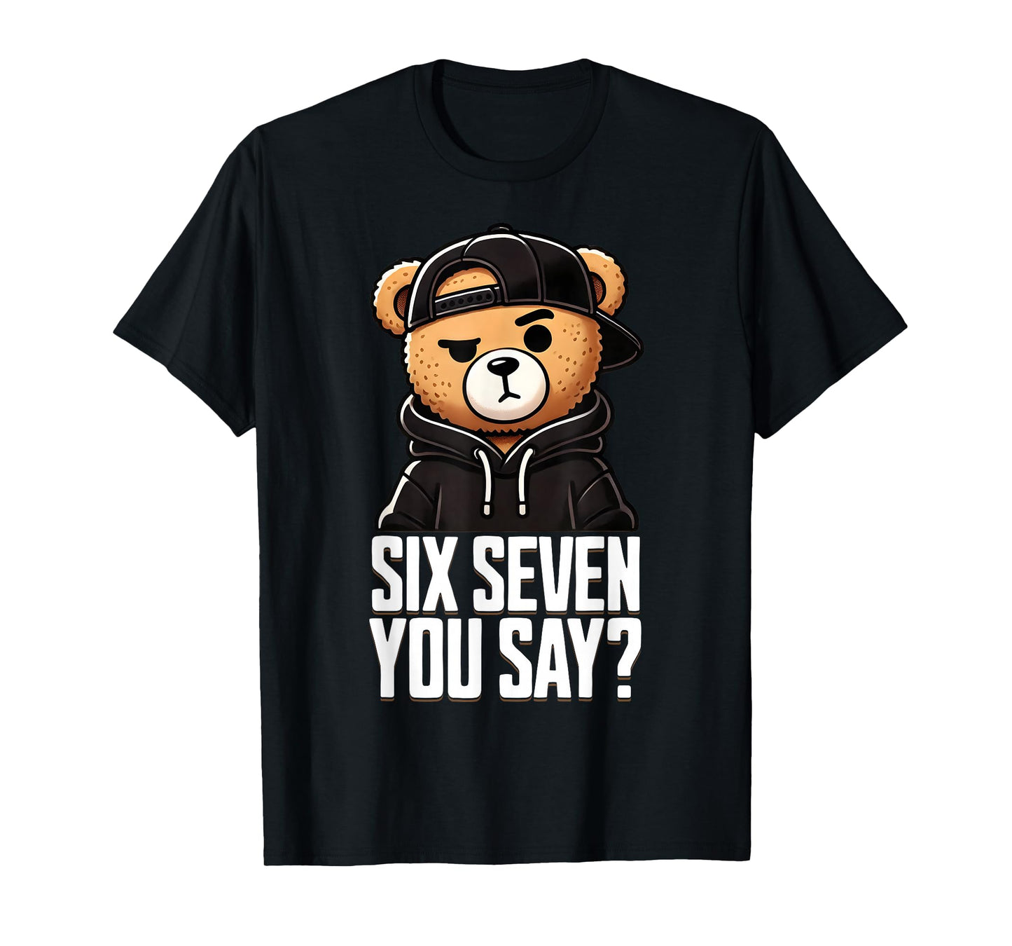 67 Meme 6 7 Numbers Teddy Bear Six Seven Funny Boys Kids T-Shirt