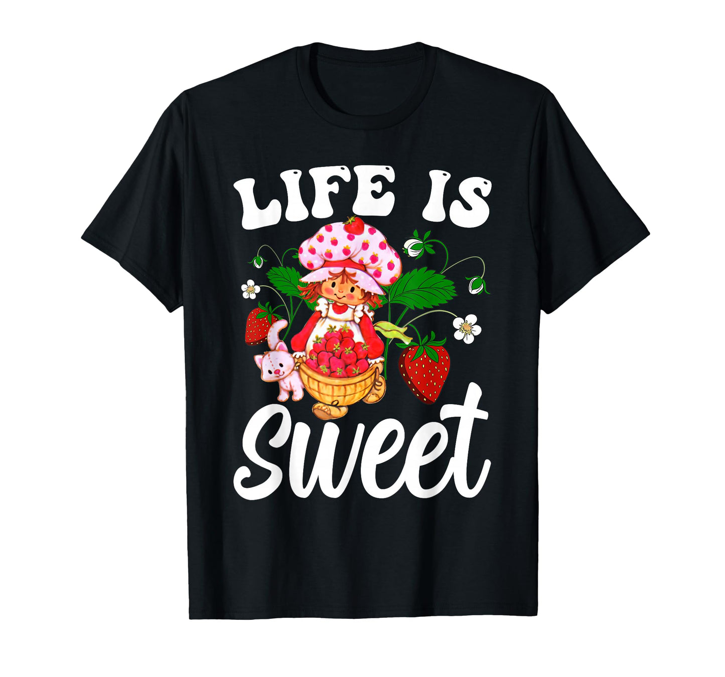 Life Is Sweet Vintage Strawberry T-Shirt
