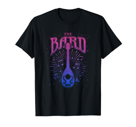 Dungeons & Dragons The Bard Neon Musical Emblem Logo T-Shirt