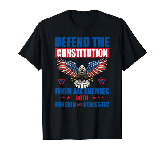 Defend The Constitution Resist Protest No Kings in America T-Shirt
