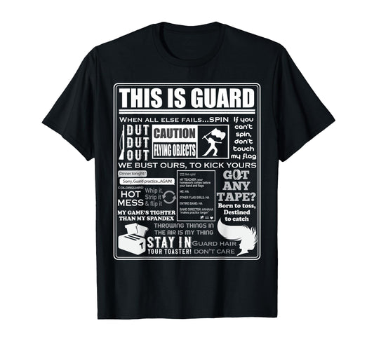 Dies ist Color Guard Funny Color Guard Sayings and Memes T-Shirt
