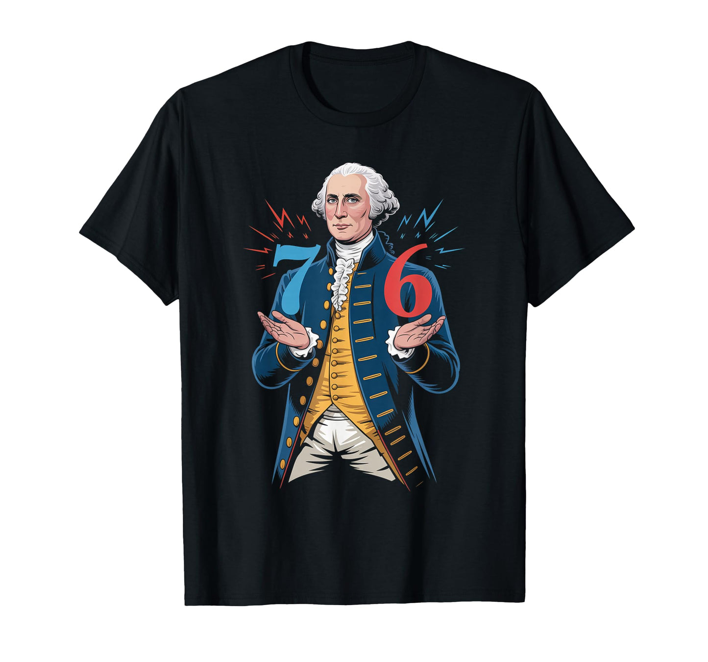 6-7 7-6 George Washington Seven Six Teacher American T-Shirt