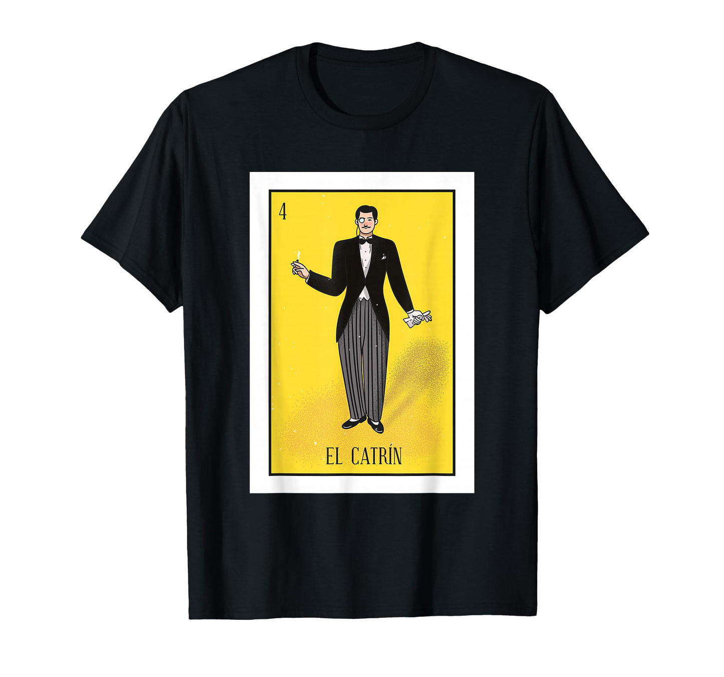 El Catrin Lottery Gift The Gentleman Card Mexican Lottery T-Shirt