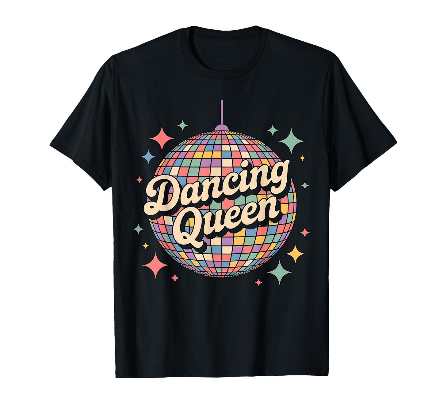 Dancing Queen Disco Ball Quote Party T-Shirt