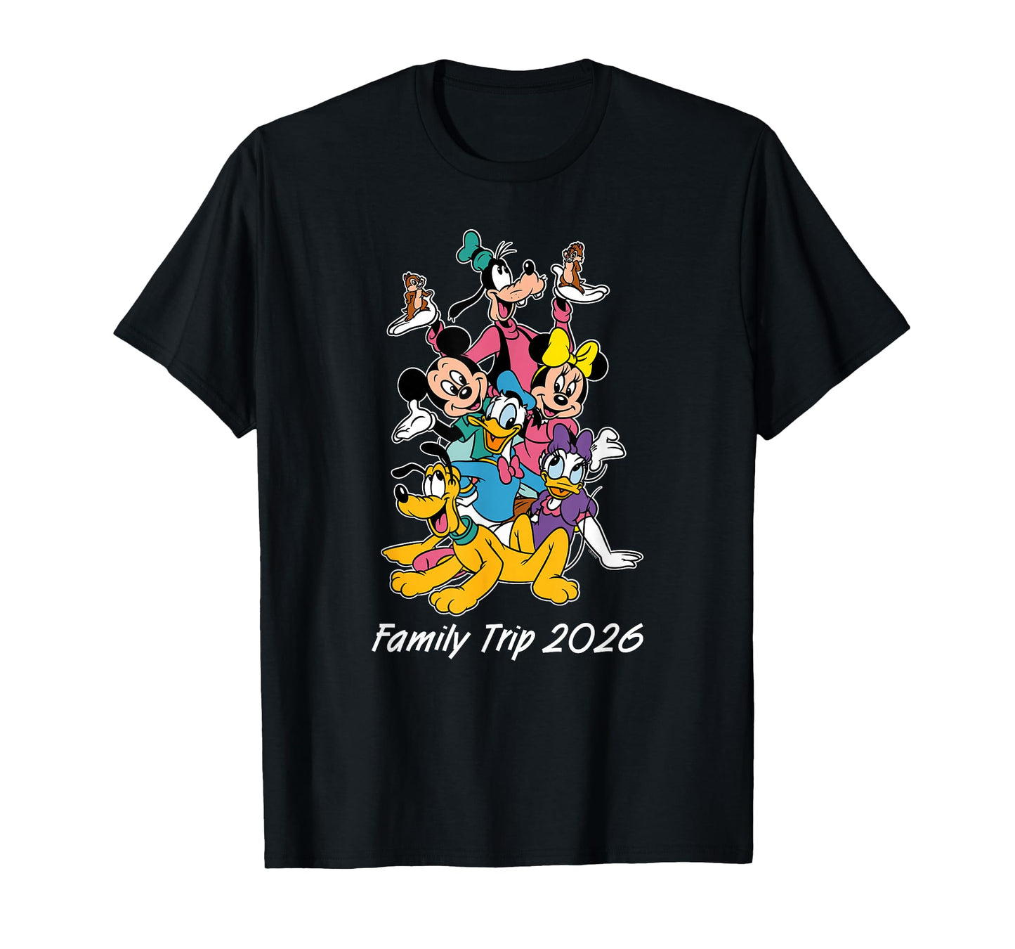 Disney Mickey & Friends Family Trip 2026 Matching Vacation T-Shirt