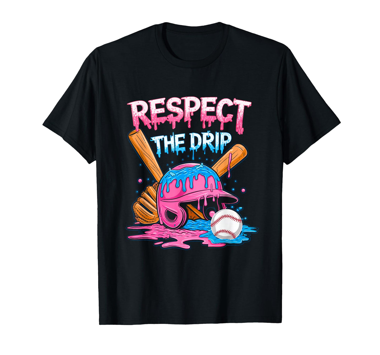 Respect The Drip Baseball Drip Boys Ice Cream Drip Youth T-Shirt